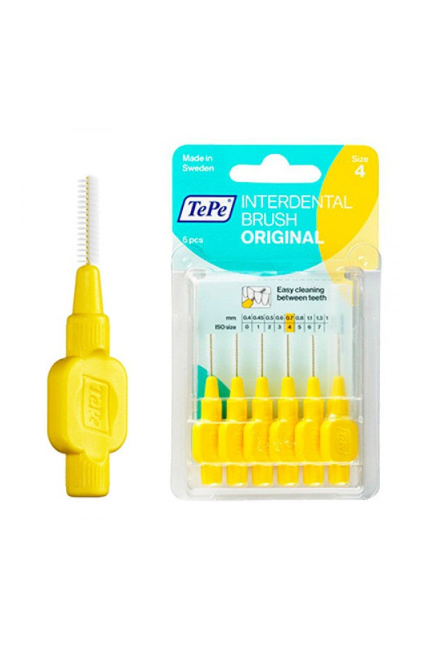 TEPE Interdental Toothbrush Yellow 0.7mm 6pk - Life Pharmacy St Lukes