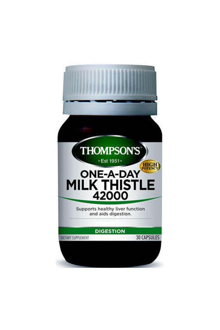 THOMPSONS Milk Thistle 42000 OneADay 30cap - Life Pharmacy St Lukes