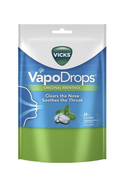 VICKS Vapodrops Original Menthol 24 - Life Pharmacy St Lukes