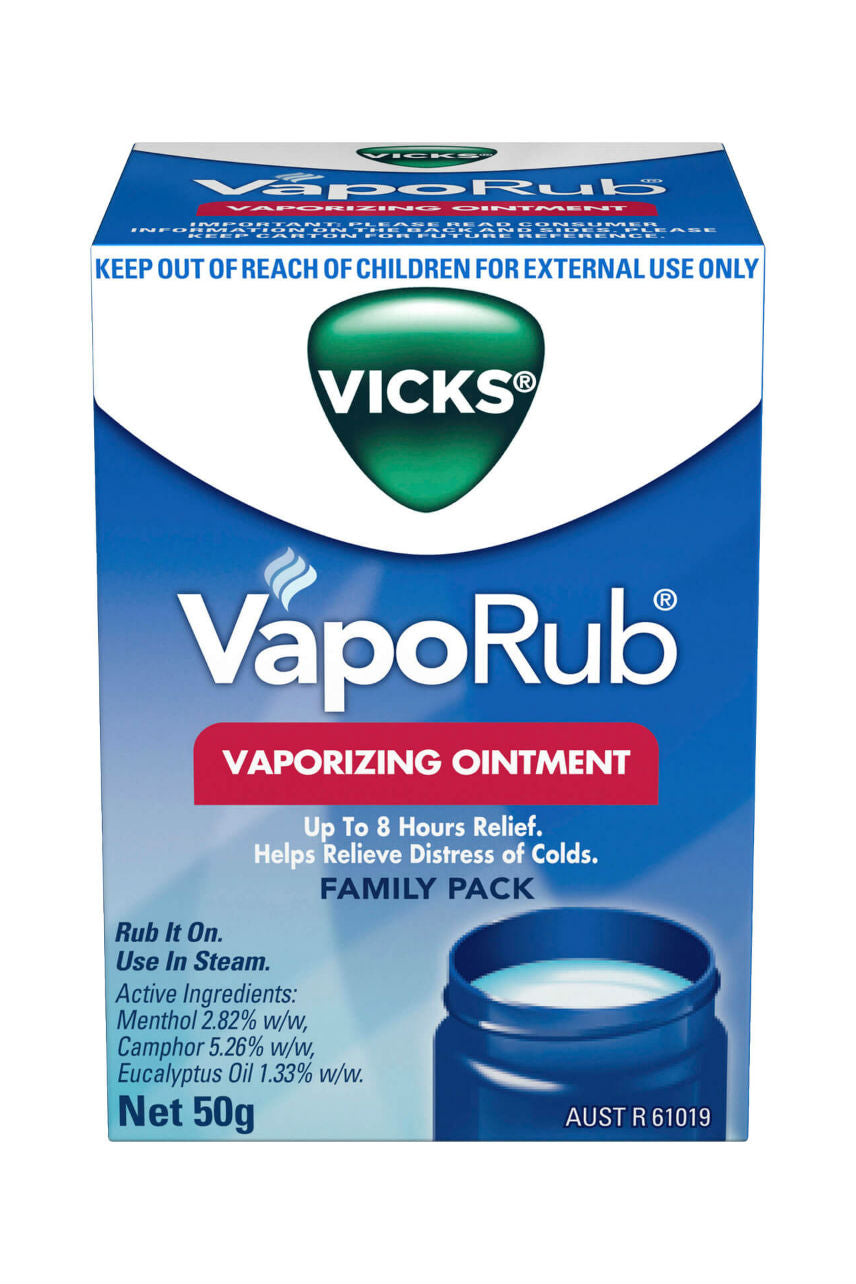 VICKS Vaporub 50g - Life Pharmacy St Lukes