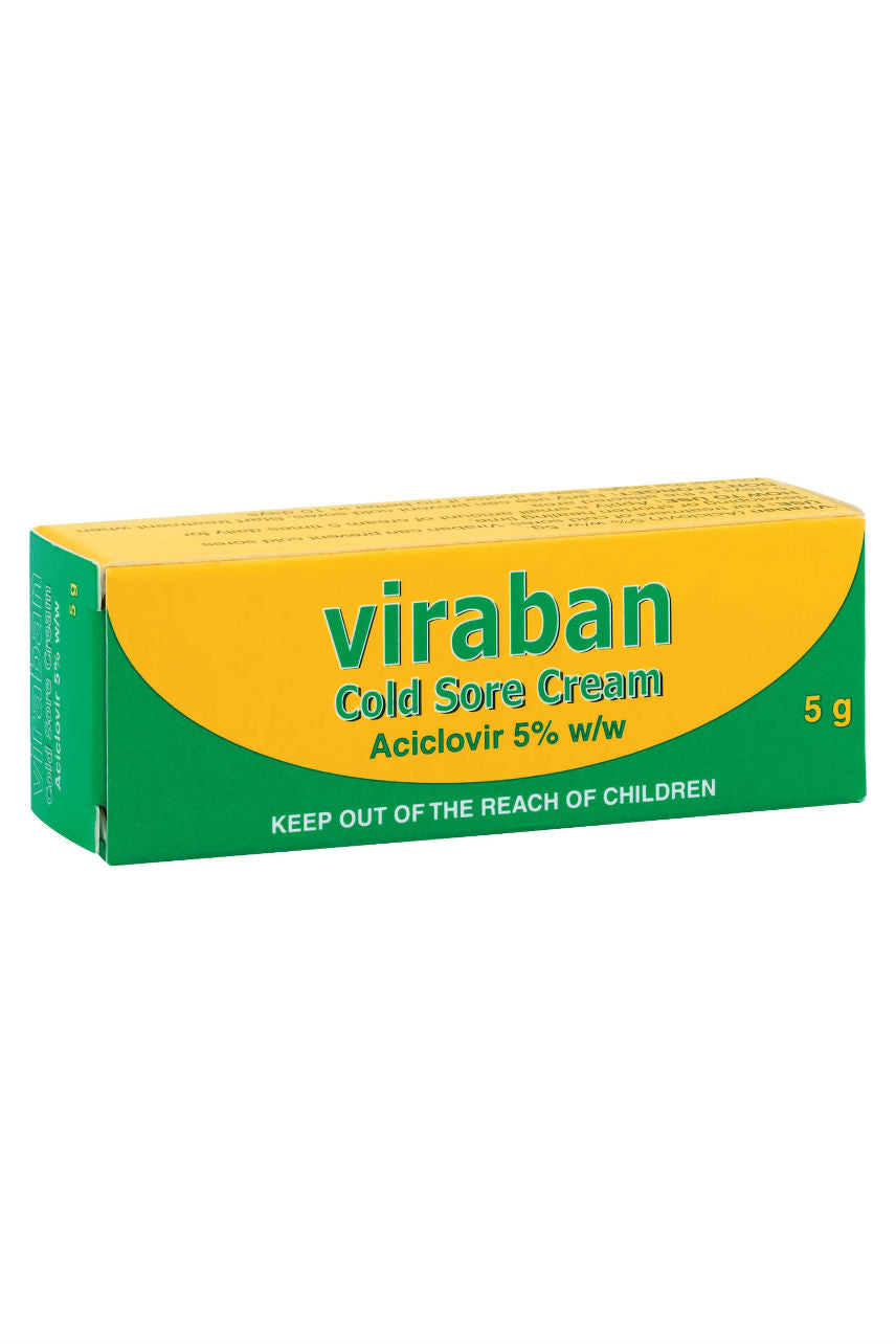 VIRABAN 5% (Aciclovir) CREAM 5g - Life Pharmacy St Lukes