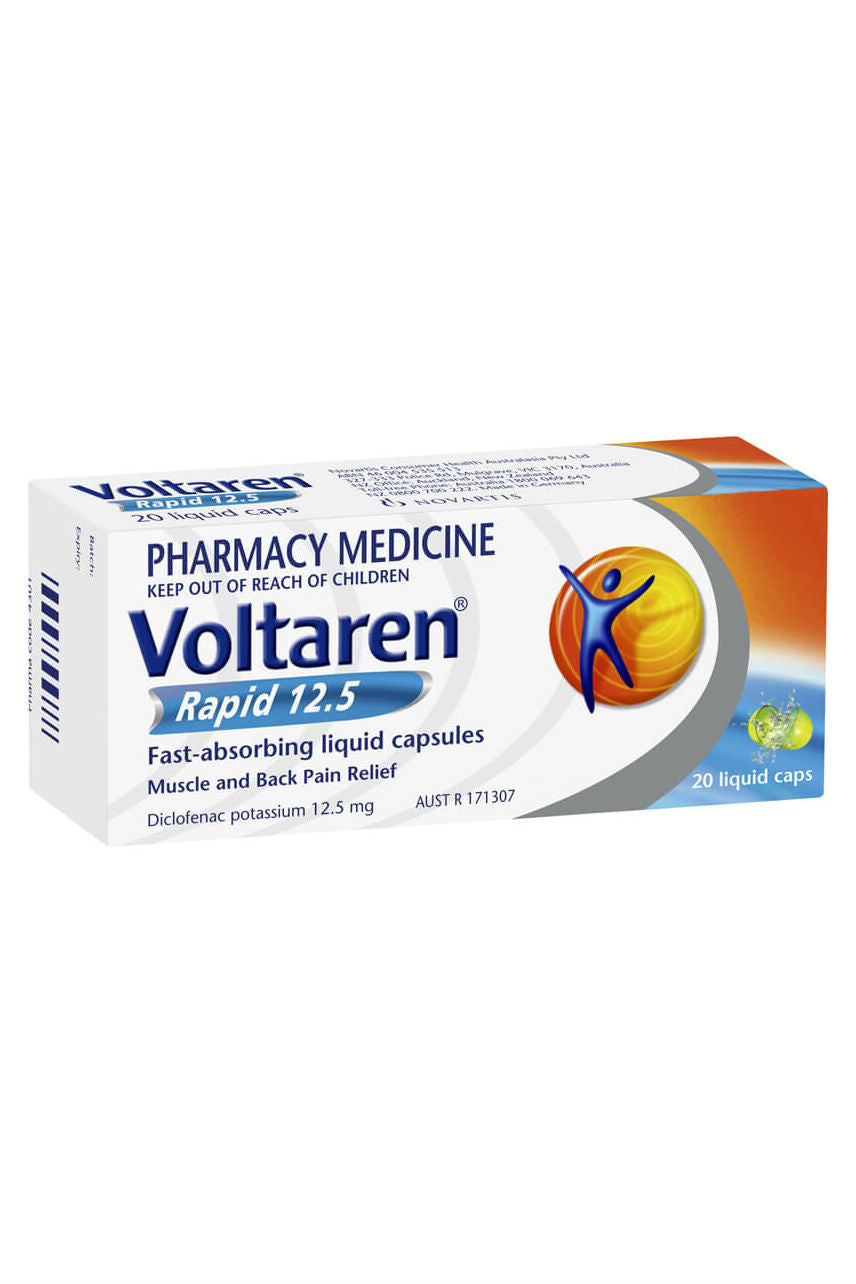 Voltaren Rapid 12.5mg Liquid Caps 20s - Life Pharmacy St Lukes