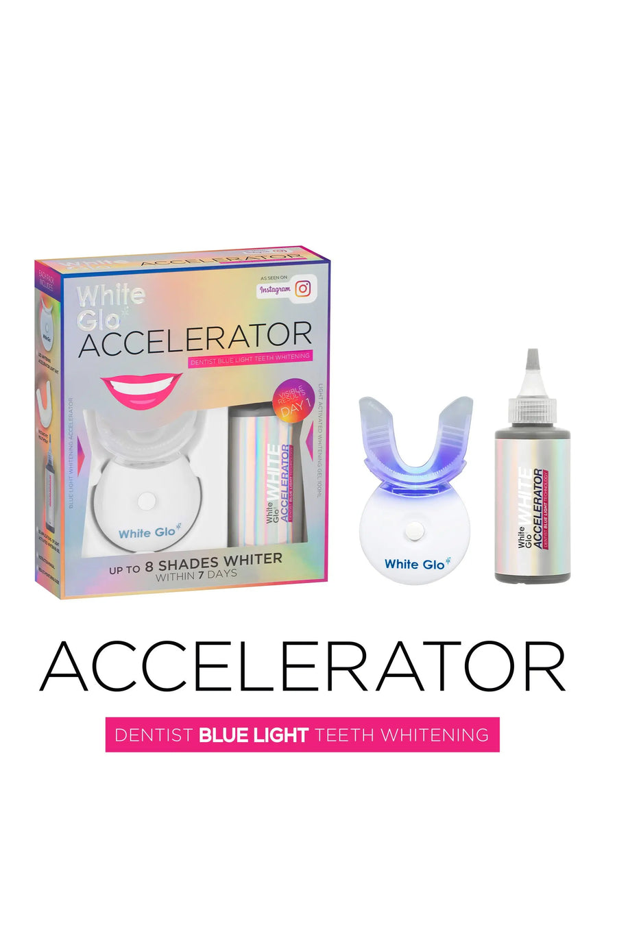 WHITE GLO Accelerator Blue Light Teeth Whitening System - Life Pharmacy St Lukes