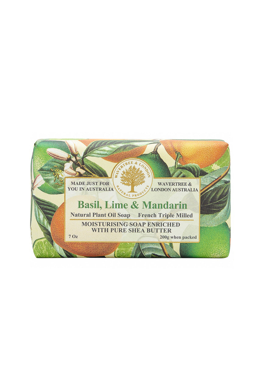 WAVERTREE & LONDON Soap Basil Lime & Mandarin 200g - Life Pharmacy St Lukes