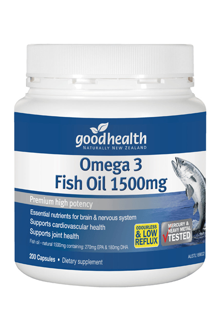 GOOD HEALTH Omega 3 Fish Oil 1500mg 200caps - Life Pharmacy St Lukes