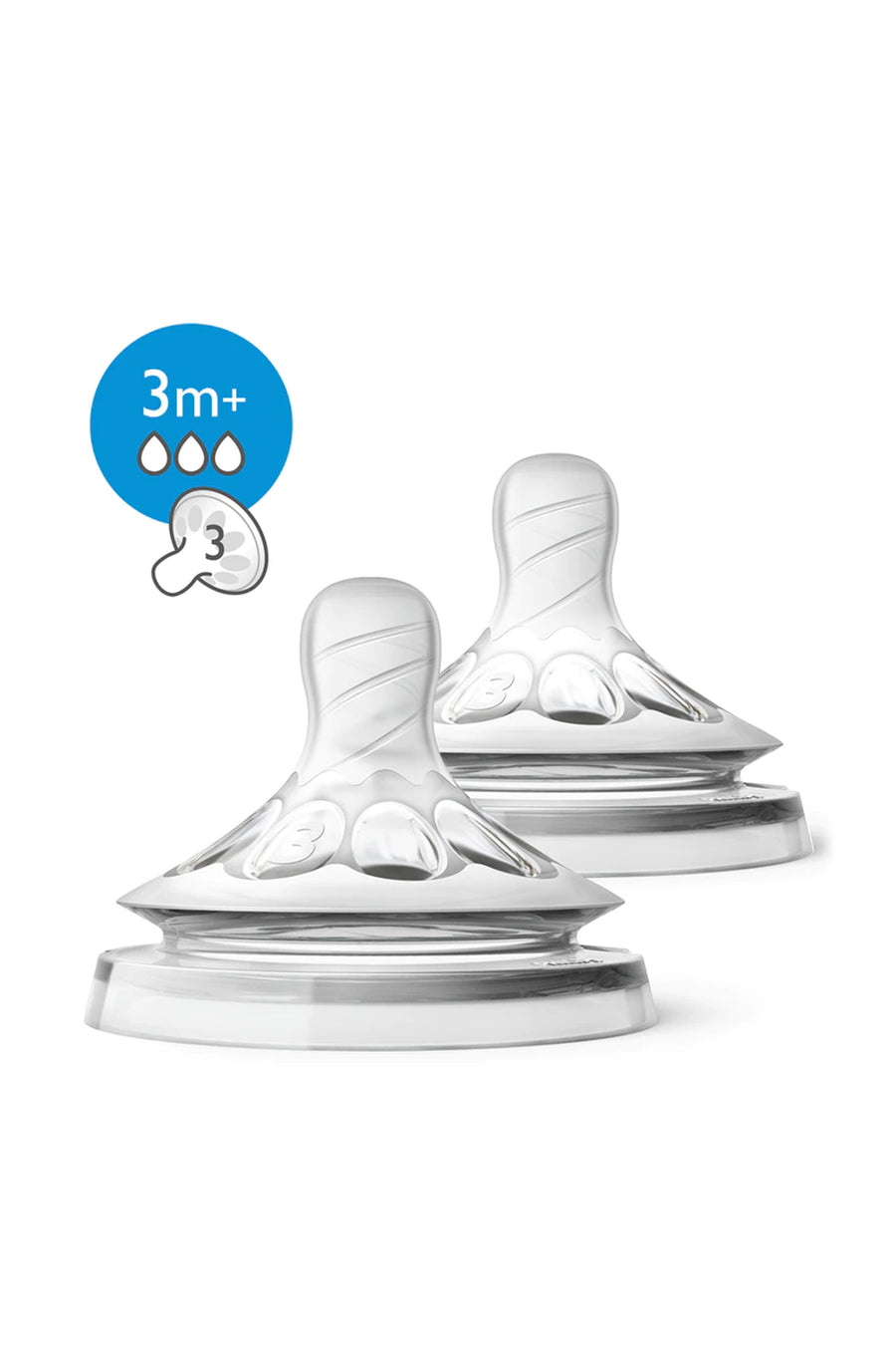 AVENT Natural Teats 2 Pack  3m+ Medium Flow - Life Pharmacy St Lukes