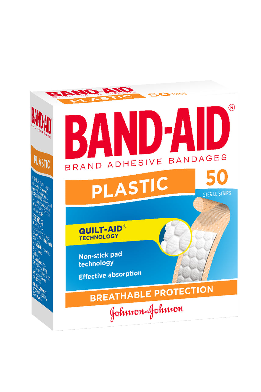 BANDAID Plastic Strips 50s - Life Pharmacy St Lukes