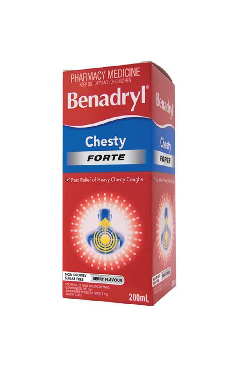 BENADRYL Chesty Forte Liquid 200ml - Life Pharmacy St Lukes