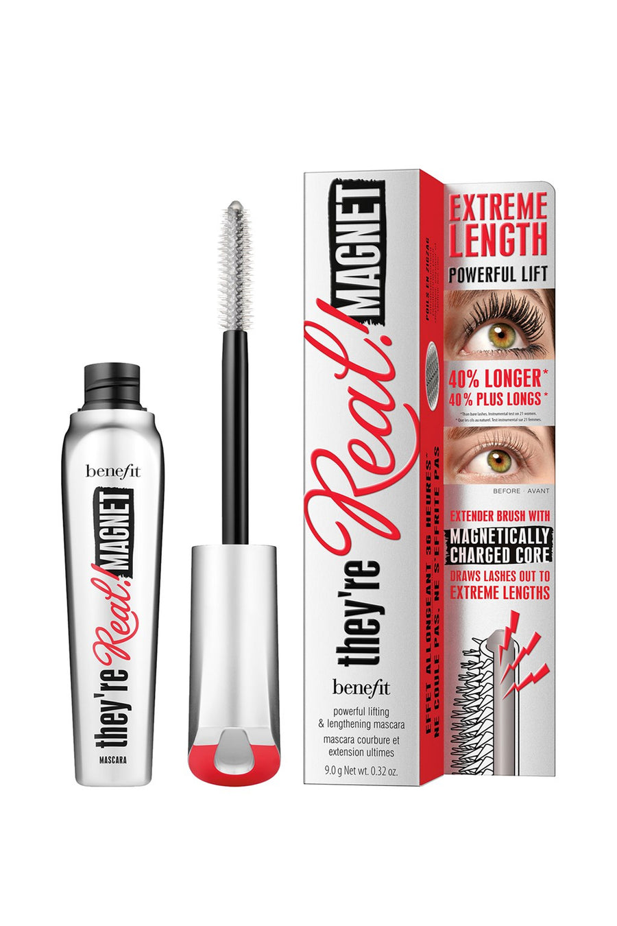 BENEFIT They're Real!  Magnetic Extreme Lengthening Mascara Black 8.5g - Life Pharmacy St Lukes