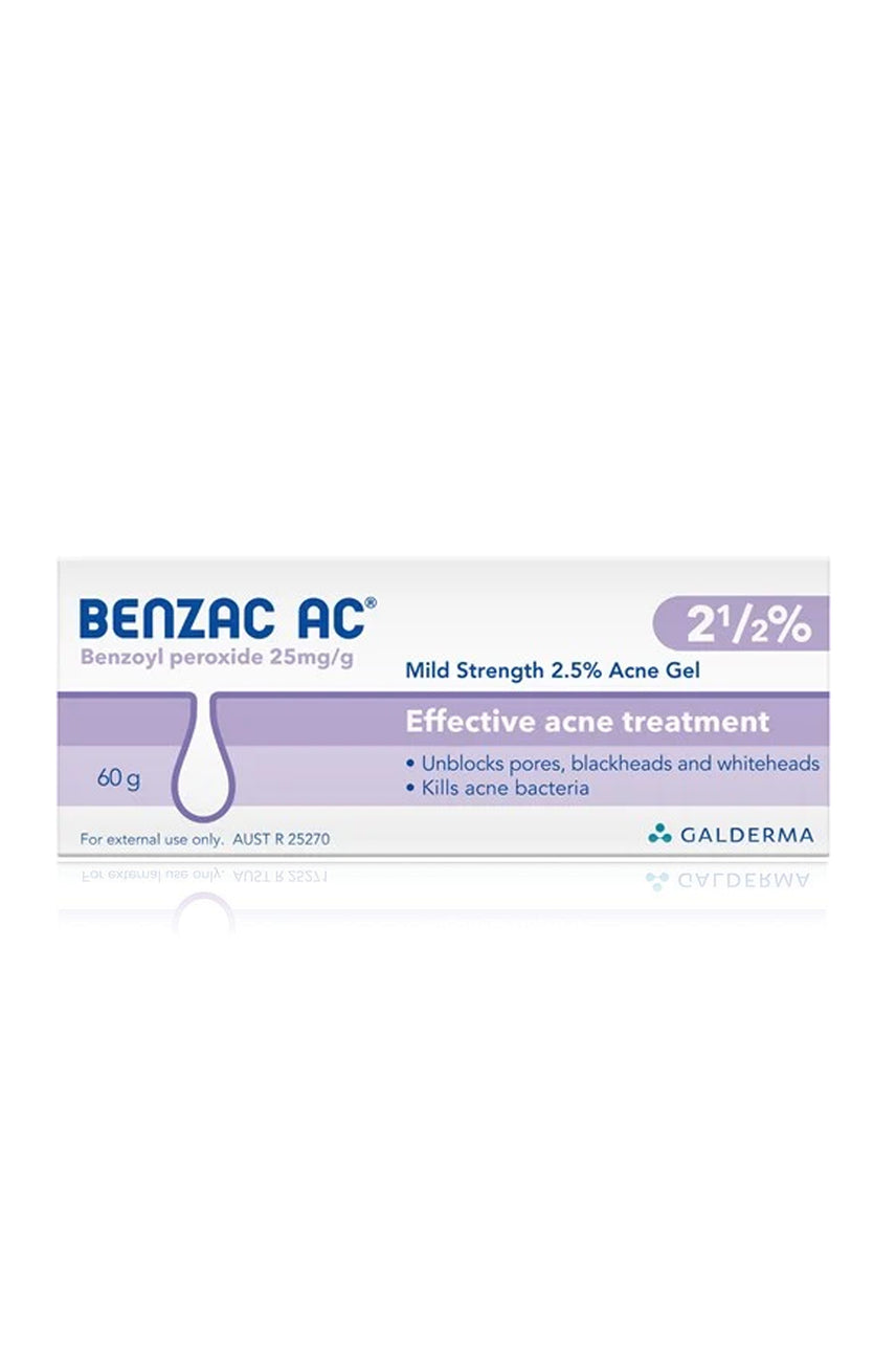 BENZAC AC Gel 2.5% 60g - Life Pharmacy St Lukes