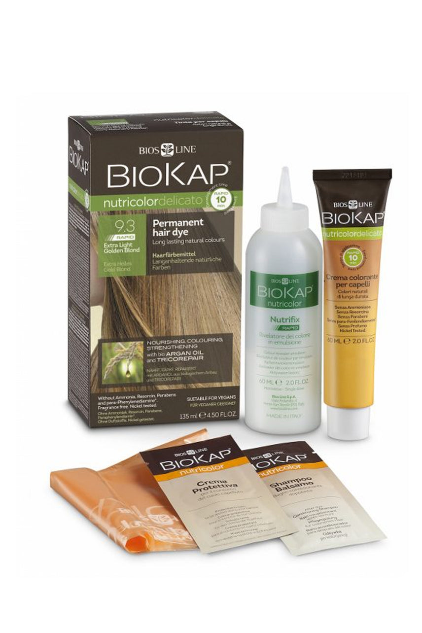 BioKap Nutricolor Delicato RAPID Hair Dyed 9.3 Light Golden Blond - Life Pharmacy St Lukes