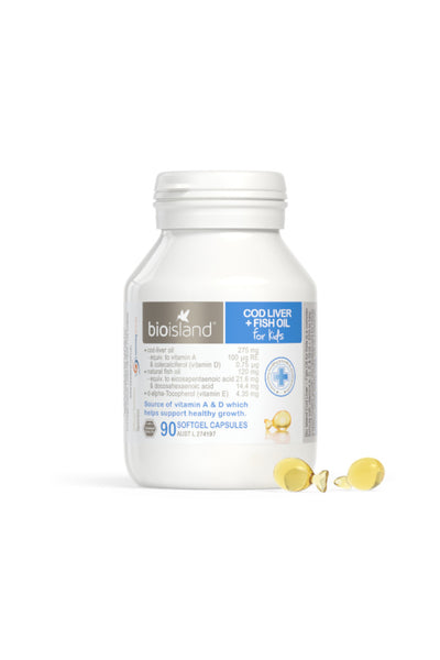 Bio Island Kids Cod Liver+Fish Oil 90's - Life Pharmacy St Lukes