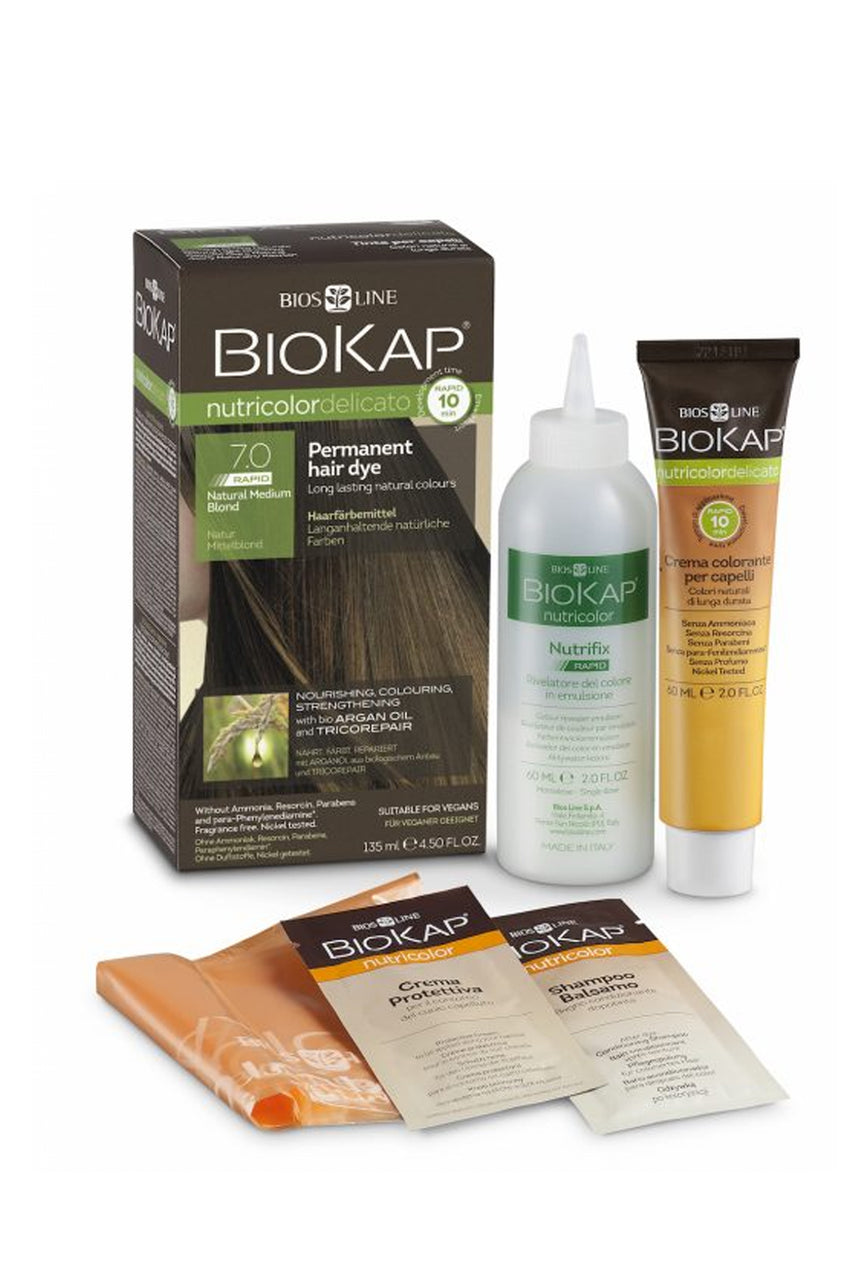 BioKap Nutricolor Delicato RAPID Hair Dye 7.0 Medium Blond - Life Pharmacy St Lukes