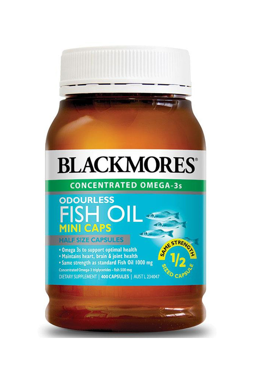 Blackmores Odourless Fish Oil 400 Mini Capsules - Life Pharmacy St Lukes