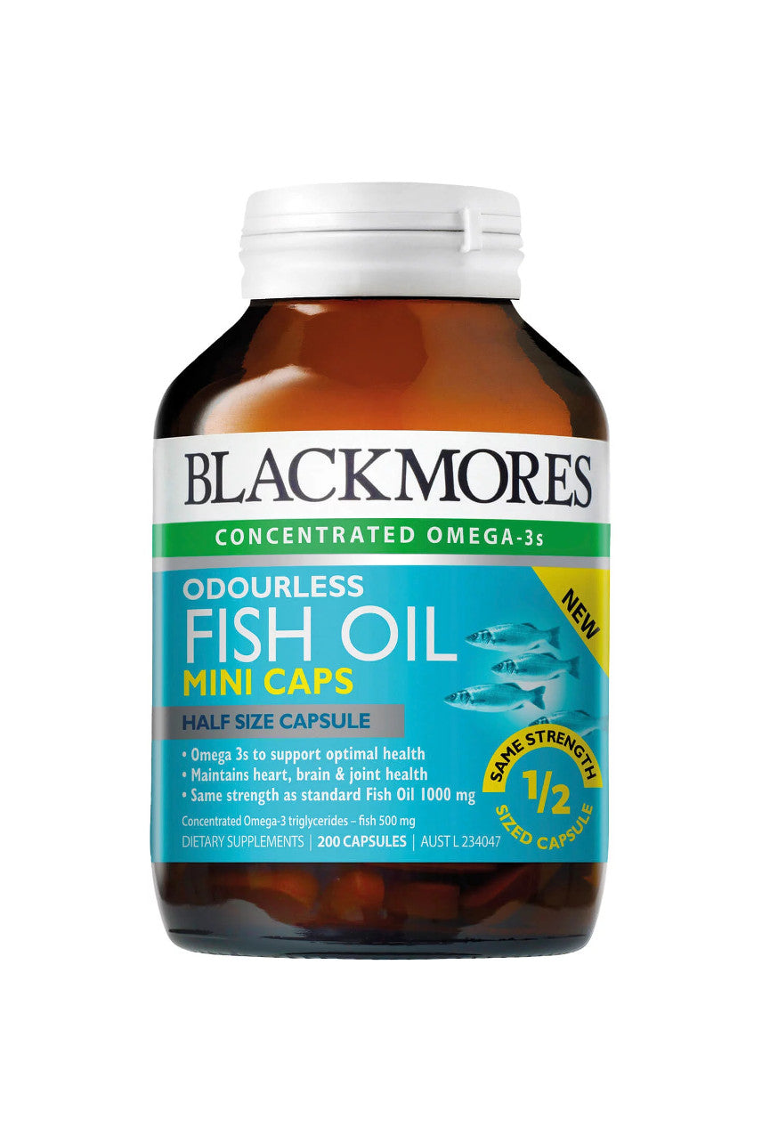 Blackmores Odourless Fish Oil Mini Capsules 200 - Life Pharmacy St Lukes