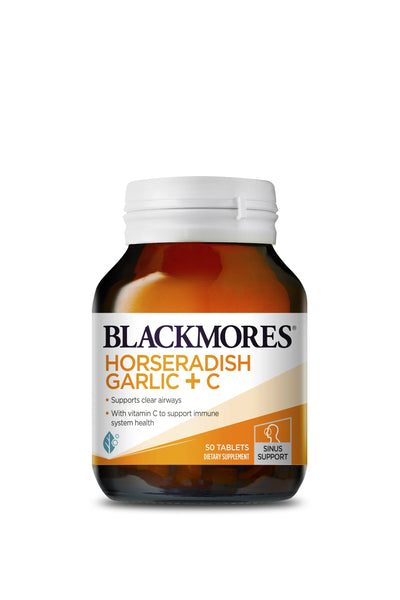 Blackmores Super Strength Horseradish Garlic + C 50 Tablets - Life Pharmacy St Lukes