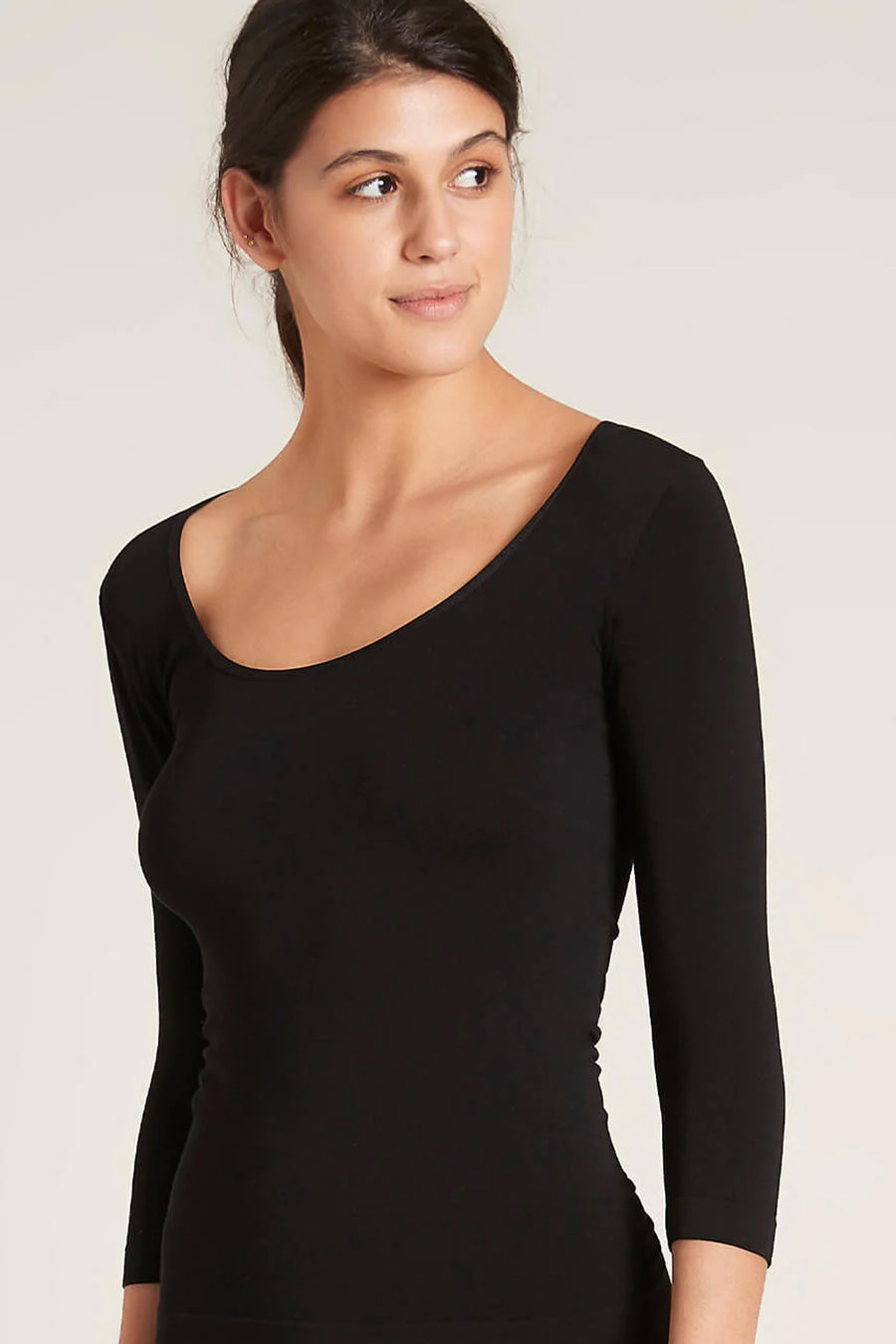 BOODY 3/4 Sleeve Top Black Medium - Life Pharmacy St Lukes