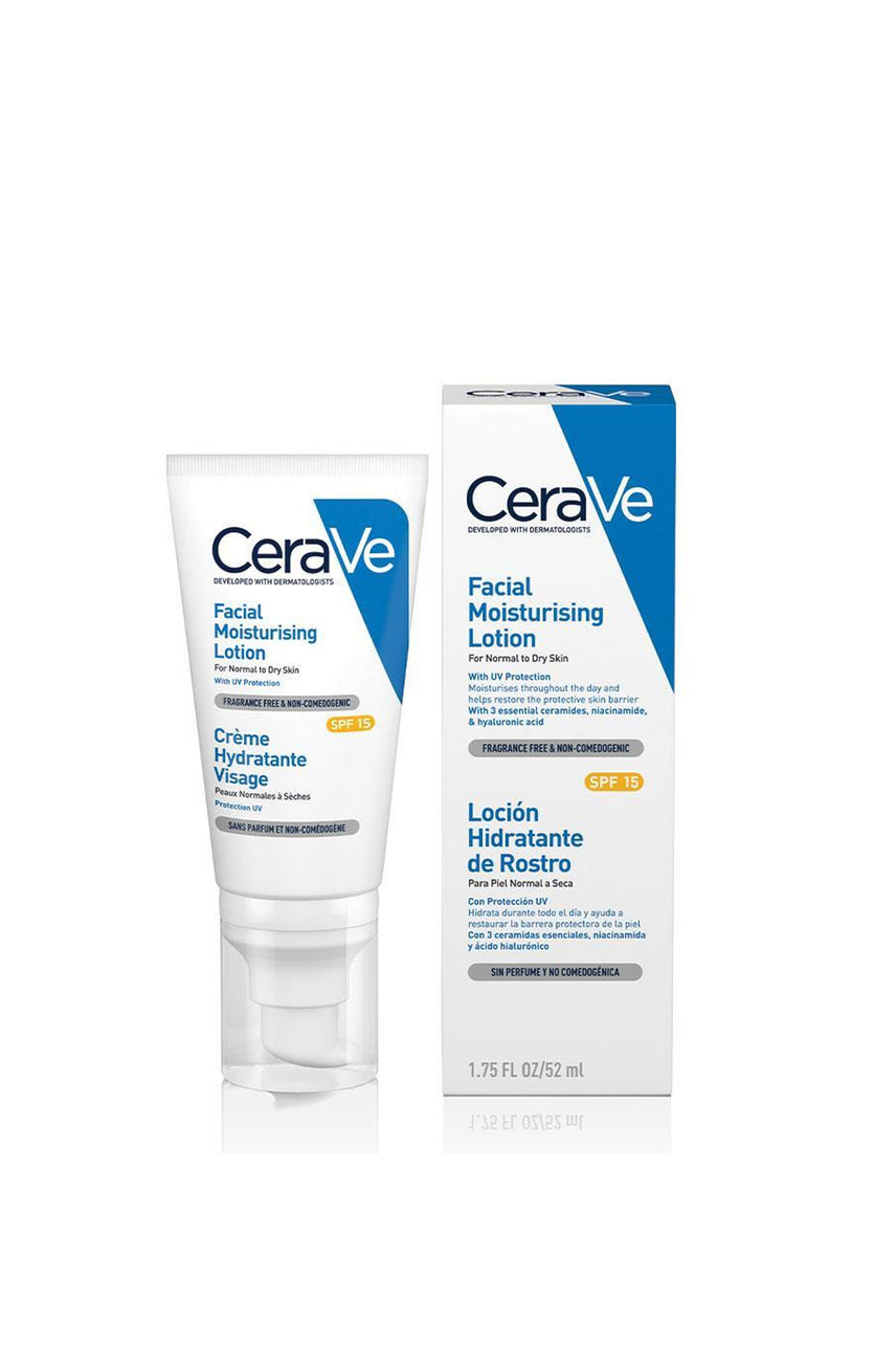 CeraVe Facial Moisturising Lotion AM SPF 15 52ml - Life Pharmacy St Lukes