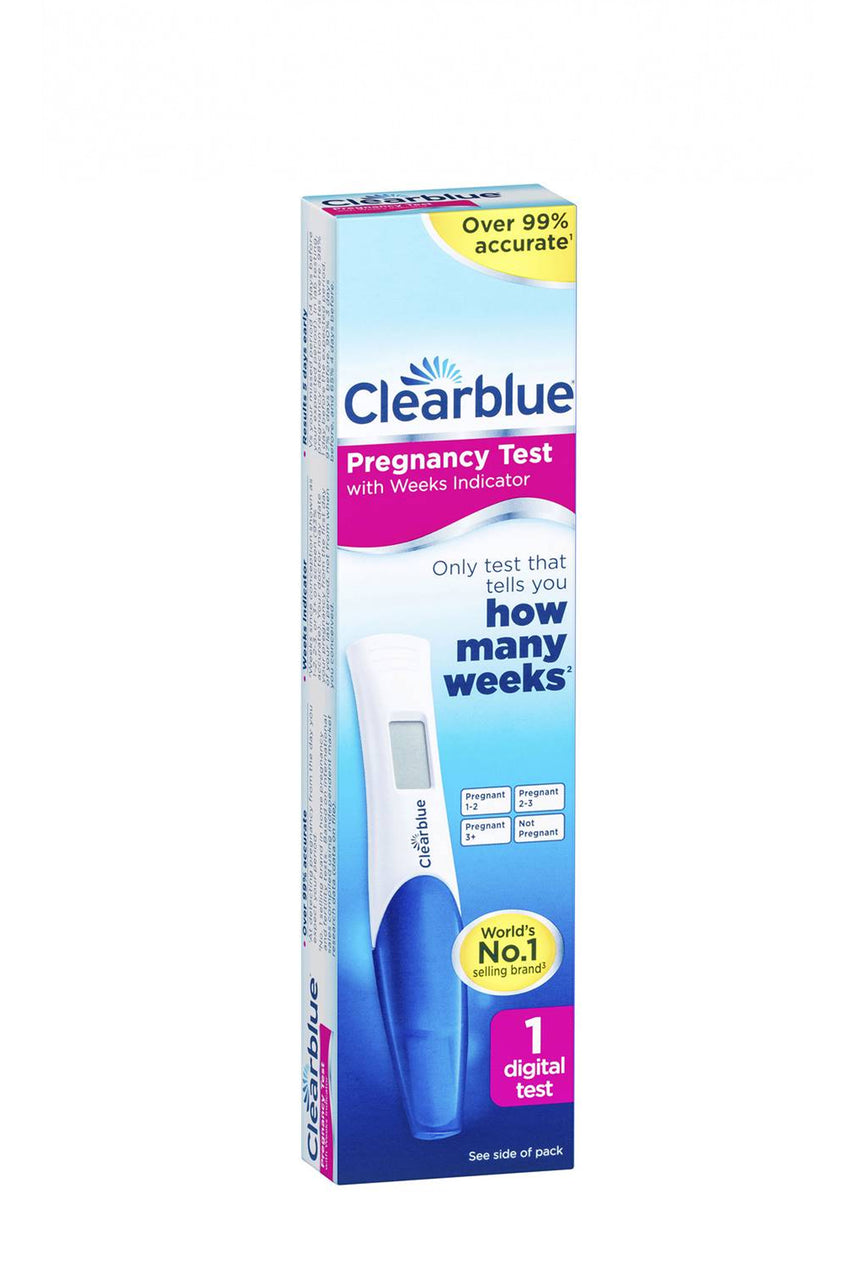 CLEARBLUE Digital With Weeks Indicator Pregnancy Test 1 Pack - Life Pharmacy St Lukes