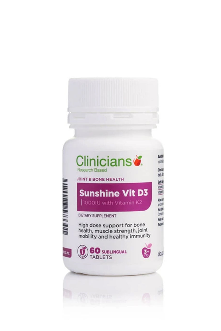 CLINICIANS Sunshine Vitamin D3 60 Tablets - Life Pharmacy St Lukes