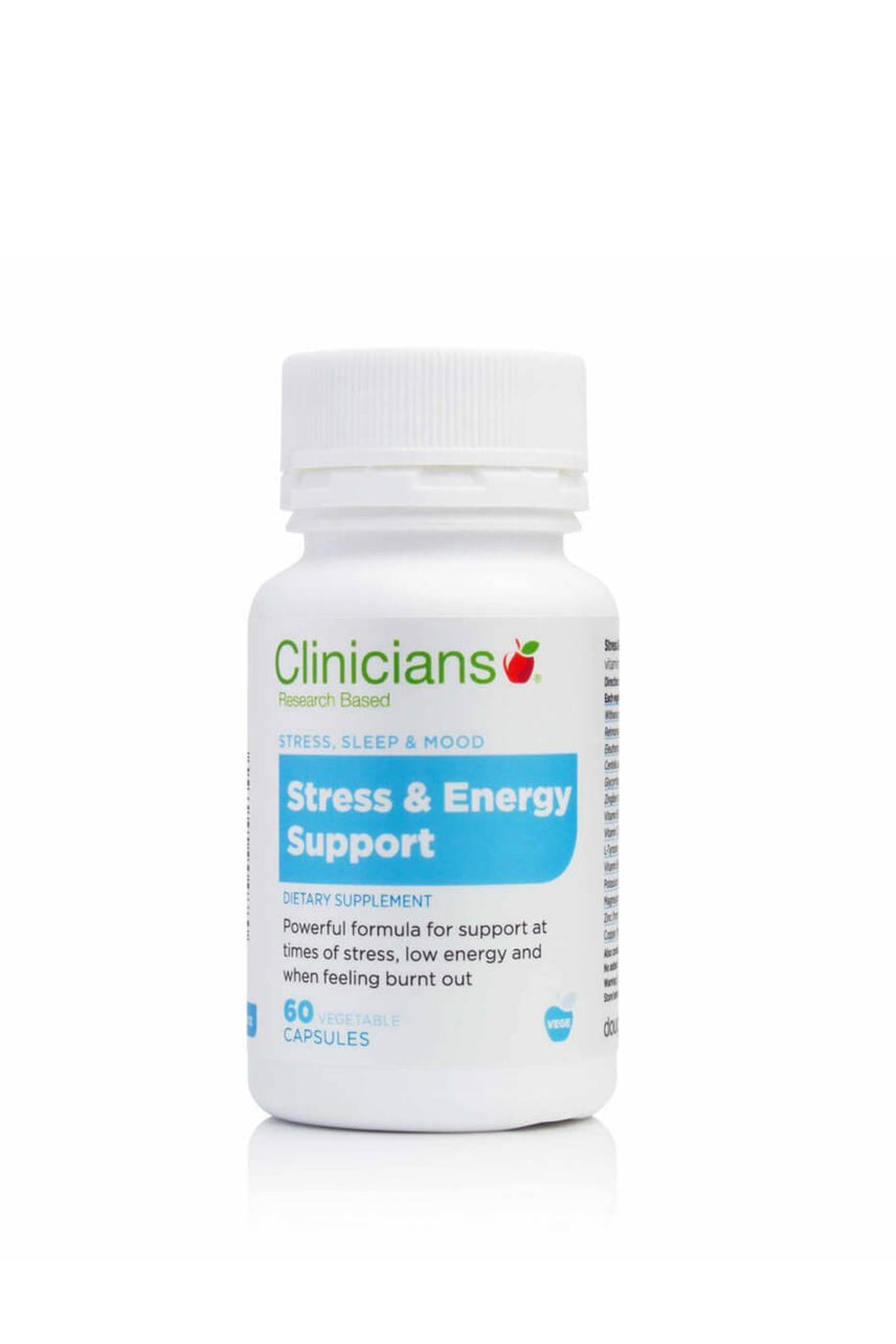 CLINICIANS Stress & Energy Supp 60VCap - Life Pharmacy St Lukes
