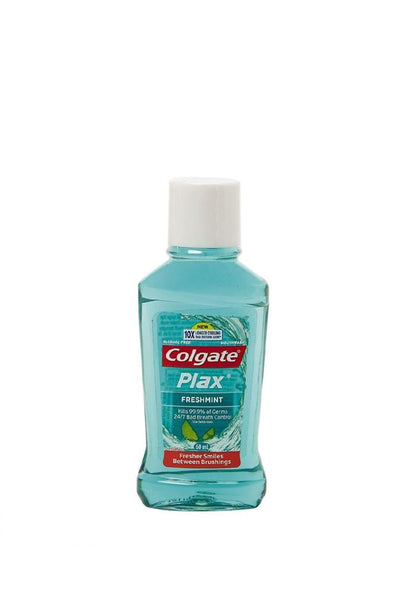 COLGATE Plax Antibacterial Travel Mouthwash Freshmint 60ml - Life Pharmacy St Lukes