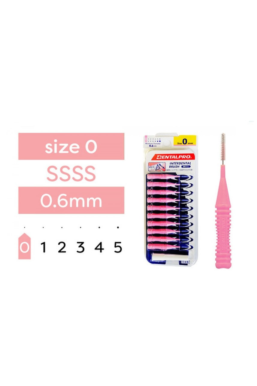 DENTALPRO Interdental Brush Size 0 Pink - Life Pharmacy St Lukes