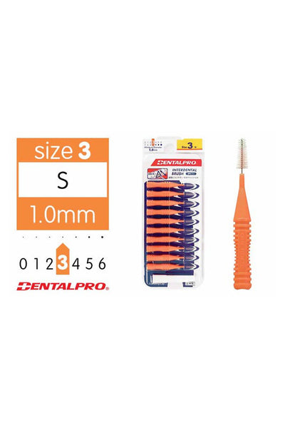 DENTALPRO Interdental Brush Size 3 Orange - Life Pharmacy St Lukes