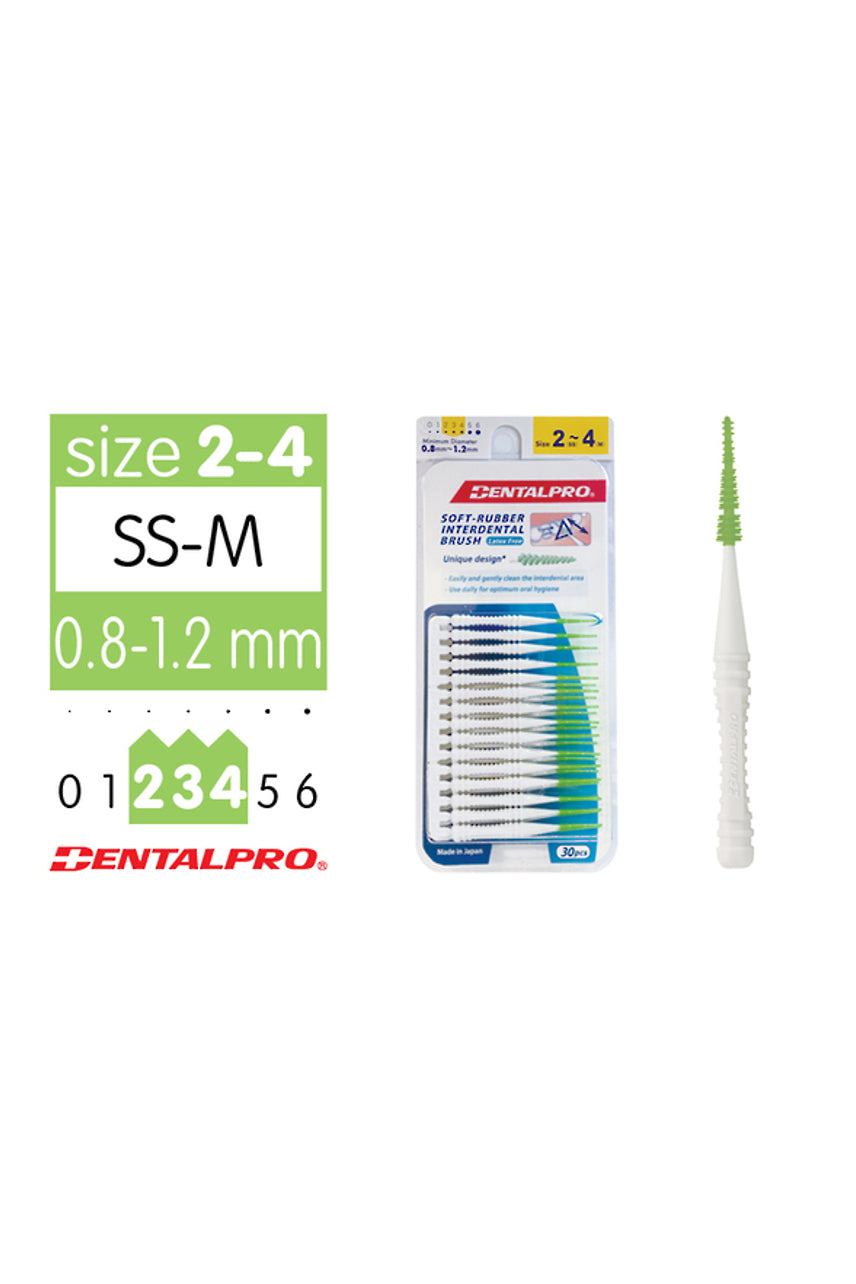 DENTALPRO Interdental Brush Size 2-4 Green - Life Pharmacy St Lukes