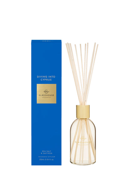 GLASSHOUSE FRAGRANCES Diving Into Cyprus Diffuser 250ml - Life Pharmacy St Lukes