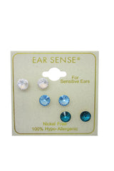 EarSense F6-2098 Crystal, Aqua, Blue Zircon Rivoli Trio - Life Pharmacy St Lukes