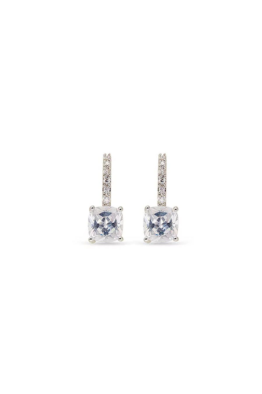 EarSense CH217 Square 8mm Crystal Drop Earring - Life Pharmacy St Lukes