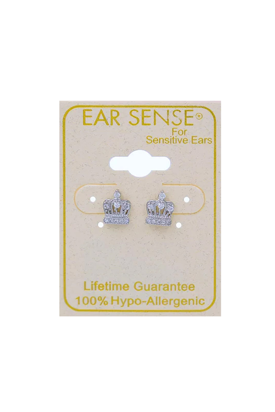 EarSense CH240 Slv Crys Crown Stud - Life Pharmacy St Lukes