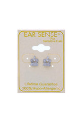 EarSense CH240 Slv Crys Crown Stud - Life Pharmacy St Lukes