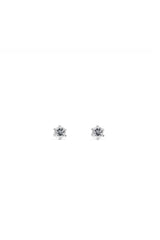 EarSense CZ-14S 4mm Silver Cubic Zirconia Stud Earrings - Life Pharmacy St Lukes