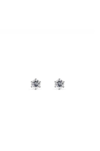 EarSense CZ-15S 5mm Silver Cubic Zirconia Stud Earrings - Life Pharmacy St Lukes