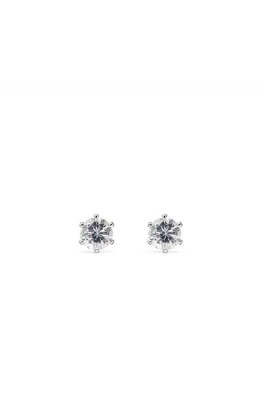 EarSense CZ-16S 6mm Silver Cubic Zirconia Stud Earrings - Life Pharmacy St Lukes