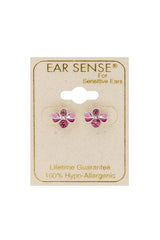 EarSense F4-1891 Enamel/Crystal Bee Stud Earrings - Rose - Life Pharmacy St Lukes