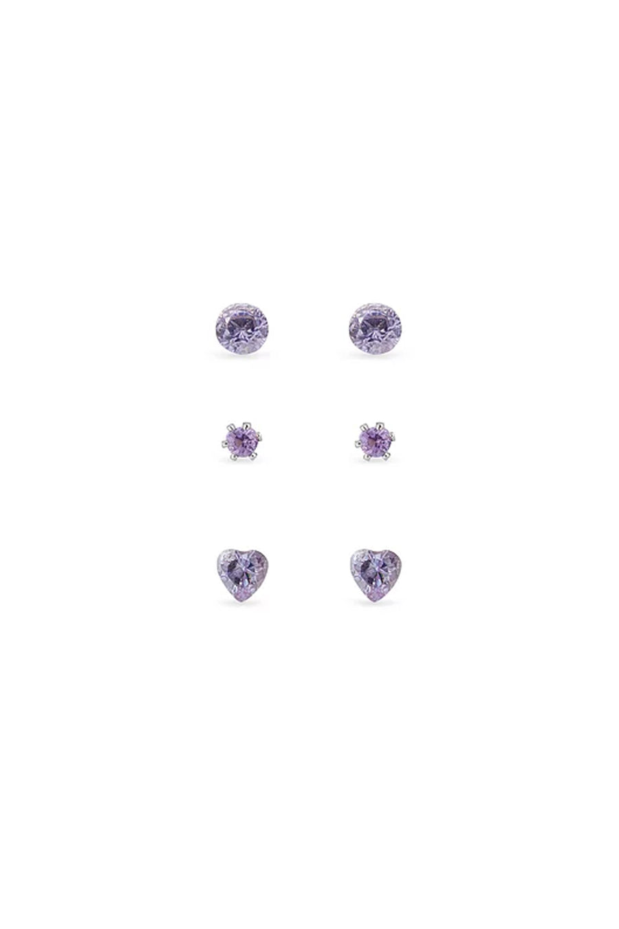 EarSense F4-1057 Lavender Crystal Trio with Heart - Life Pharmacy St Lukes