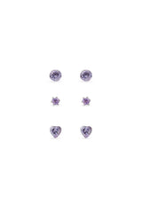 EarSense F4-1057 Lavender Crystal Trio with Heart - Life Pharmacy St Lukes