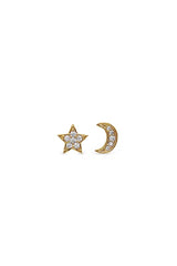 Earsense F387 Gold Sun & Moon Mismatched Pair - Life Pharmacy St Lukes