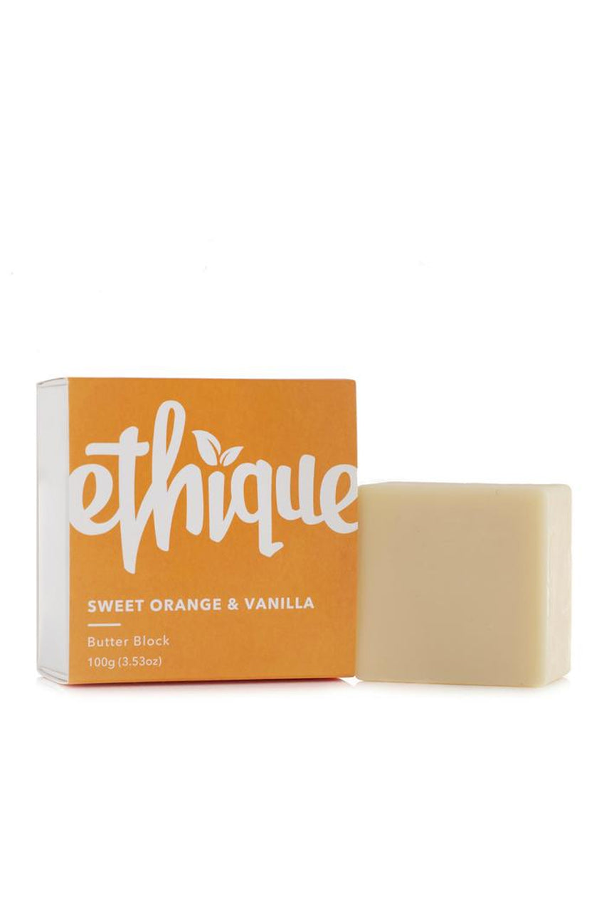 ETHIQUE Butter Block Sweet Orange and Vanilla 100g - Life Pharmacy St Lukes