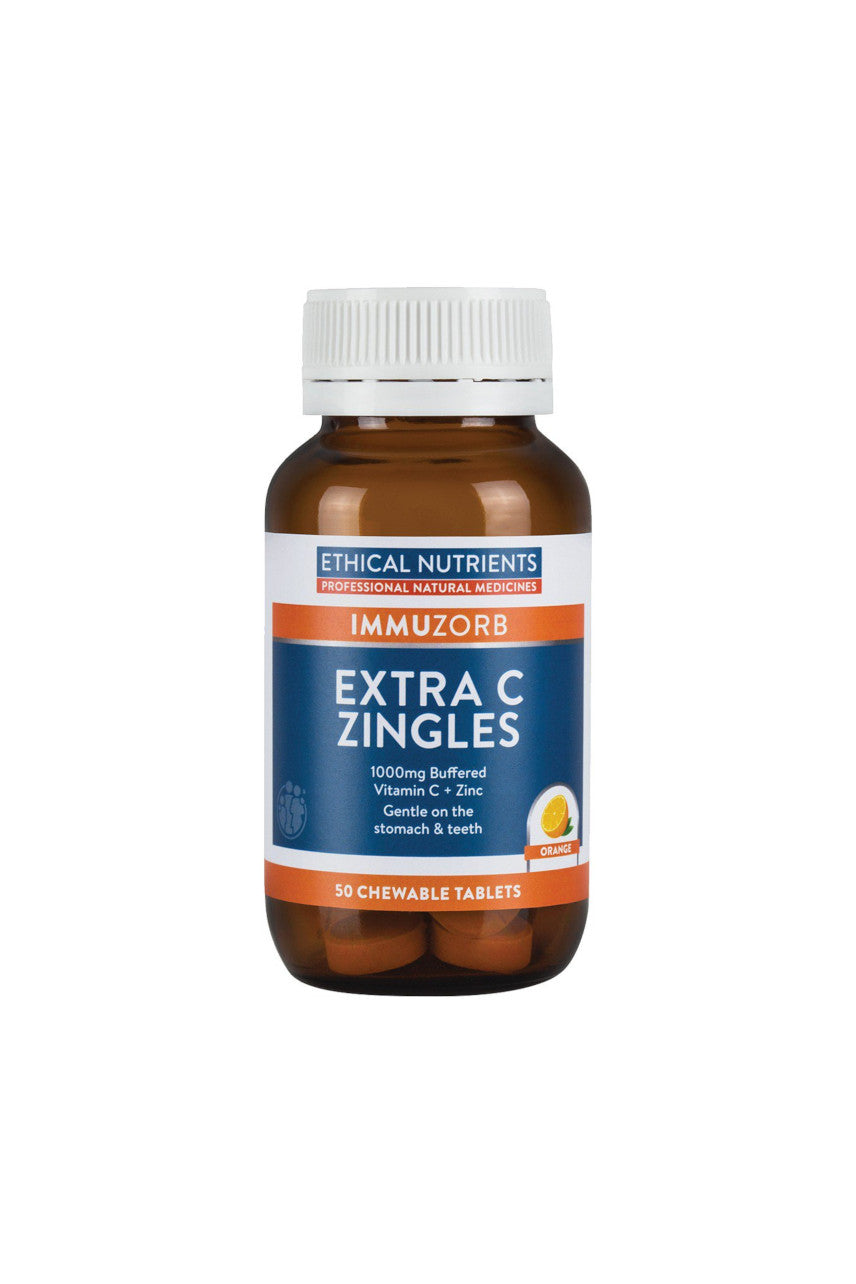 ETHICAL NUTRIENTS IMMUZORB Extra C Zingles Orange 50tabs - Life Pharmacy St Lukes