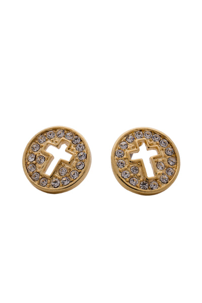 EURO 59510 Gold Disc with Cut Out Cross - Life Pharmacy St Lukes