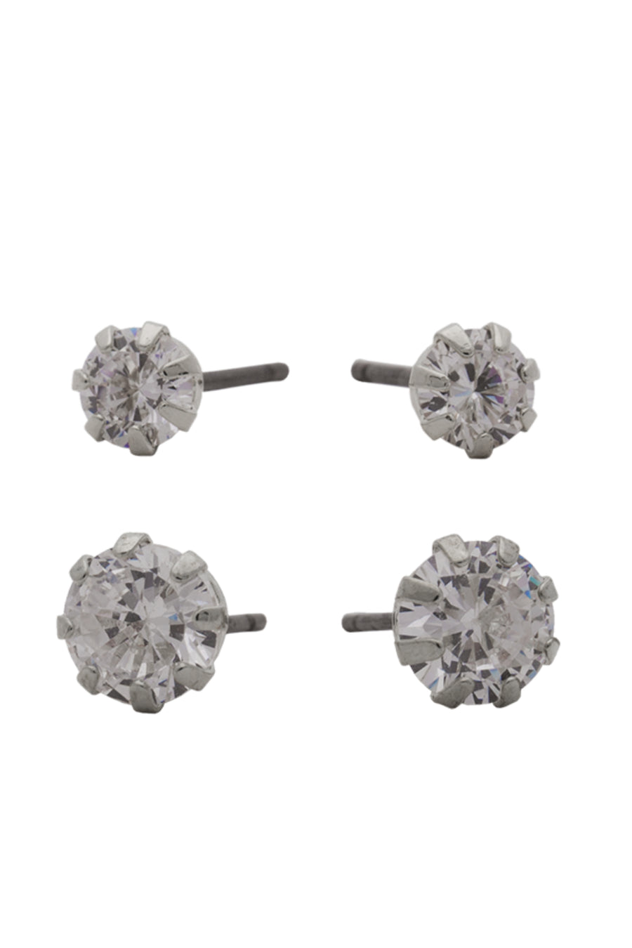 EURO 56181 5+6mm Cubic Zirconia Double Pack Stainless Steel - Life Pharmacy St Lukes