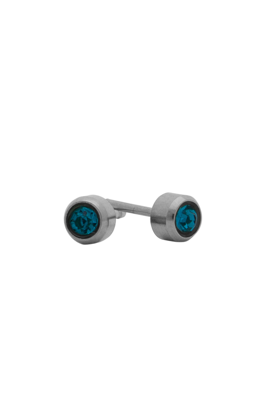 EURO 51321 December Birthstone 4mm Stainless Steel Studs - Life Pharmacy St Lukes