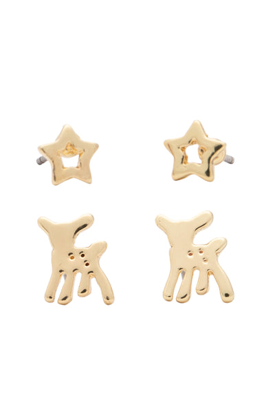 EURO 53380 Gold Star + Bambi Studs - Life Pharmacy St Lukes