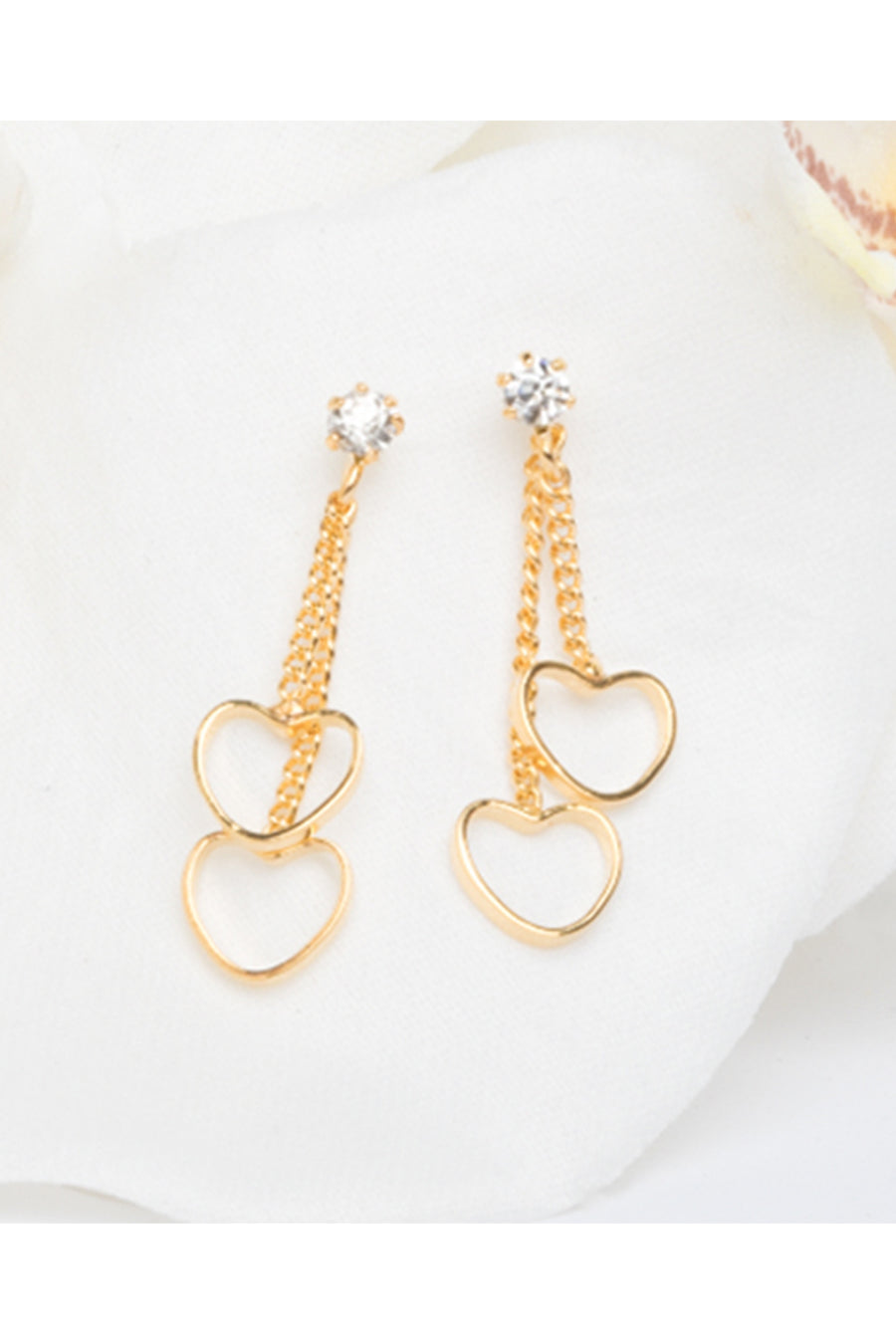 EURO 52240 Gold Double Heart Drops - Life Pharmacy St Lukes