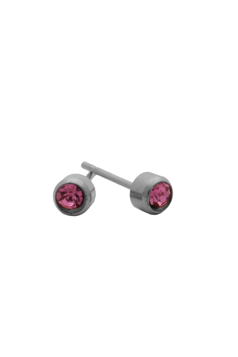 EURO 51301 Pink Rose Quartz Crystal October Birthstone Stainless Steel - Life Pharmacy St Lukes