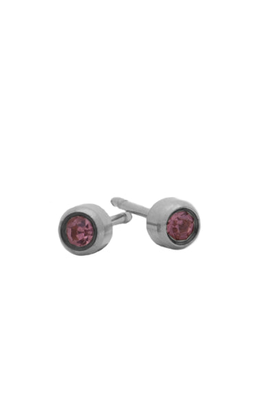 EURO 51261 Light Purple Alexandrite Crystal June Birthstone Stainless Steel 4mm Studs - Life Pharmacy St Lukes